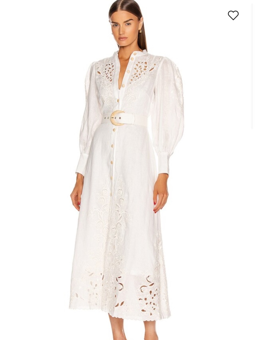 Zimmermann Freja Embroidered Midi Dress